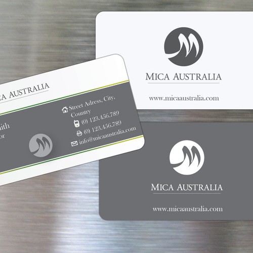 stationery for Mica Australia  Design por jopet-ns