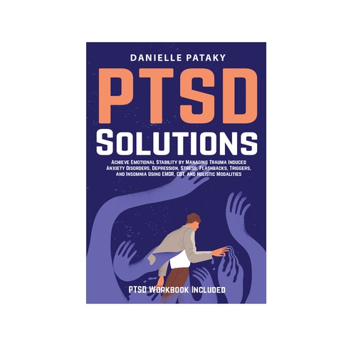 Captivating book cover design that shows the feelings associated with healing from PTSD trauma Design réalisé par Platinum club