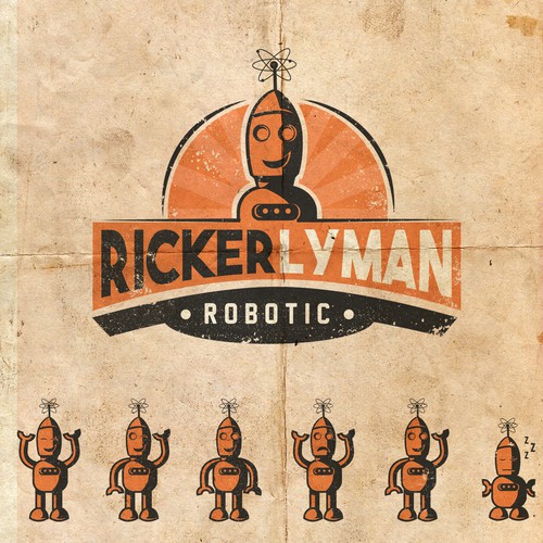 Ricker Lyman Robotic needs a retro Atomic Age logo Design by wilndr