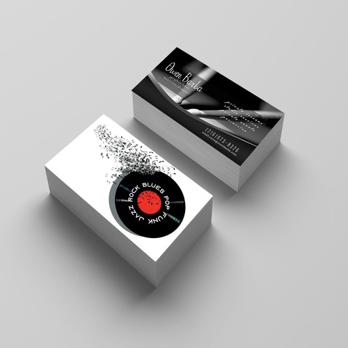 Jazz musician business card | Business card contest