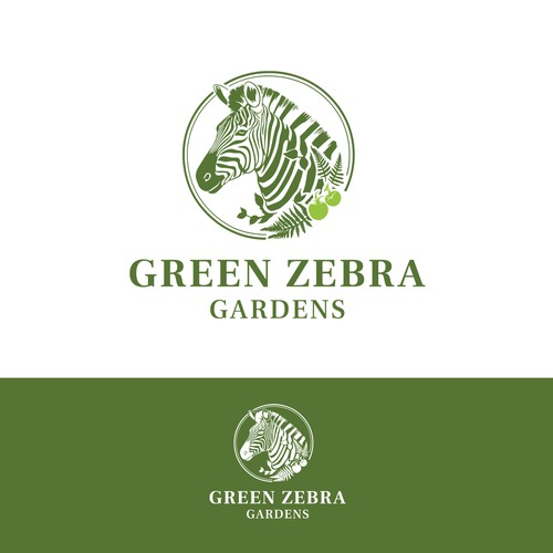 "Looking for a fun and funky logo for Green Zebra Gardens!" winning Logo & social media pack