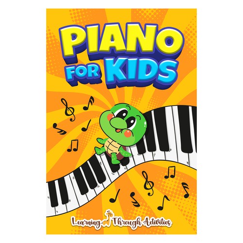 Piano For Kids Book Cover Design by Kukira Design