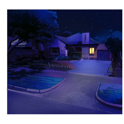 Childhood home illustration 🏡 Design by lofosparalogos