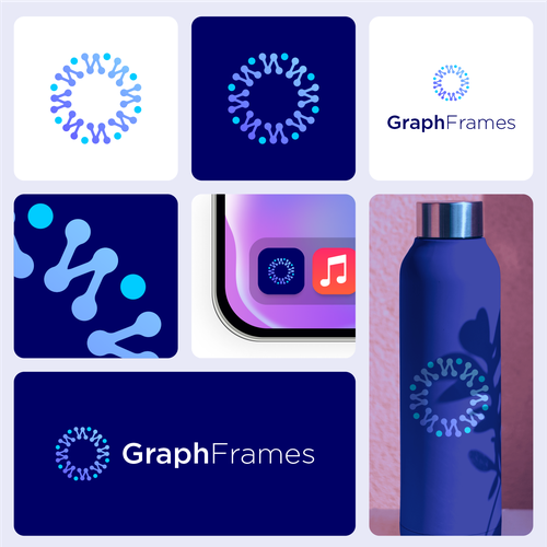 GraphFrames Logo - an open-source software project for big data networks Design by Blessing.Std