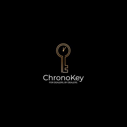 Simple Logo Design of a Key Design by Zoxy_bg