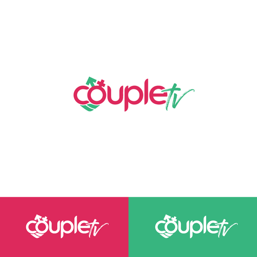 Couple.tv - Dating game show logo. Fun and entertaining. Design von Sufiyanbeyg™