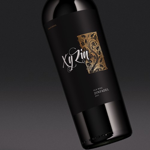 Design Gothic Old Vine Zinfandel Wine Label por sam2021