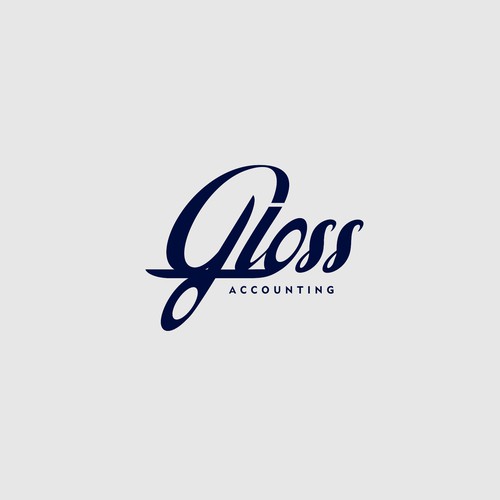Logo for Gloss Accounting Design by rekah.studio