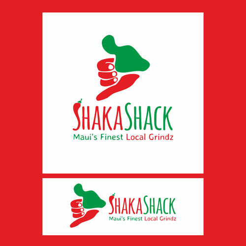 Diseño de Shaka Shack - Maui Food Cart Franchise Logo de Bender Design