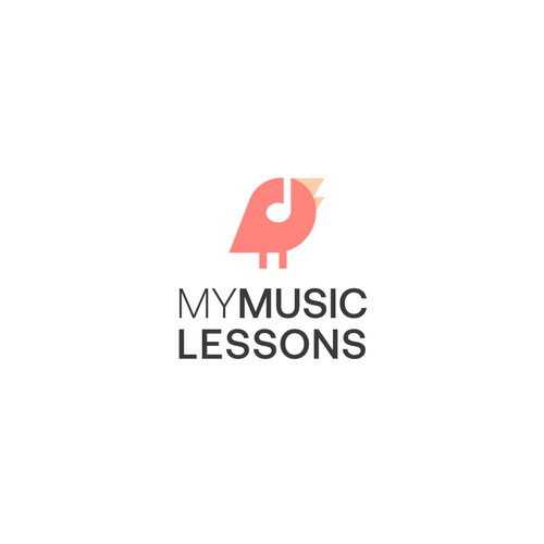 "Learn to play from the heart" Logo for Music Tech business Design by Tanmay