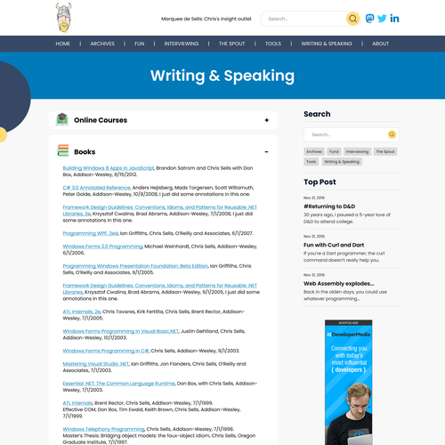 modern redesign for fun technical blog site Design by Technology Wisdom