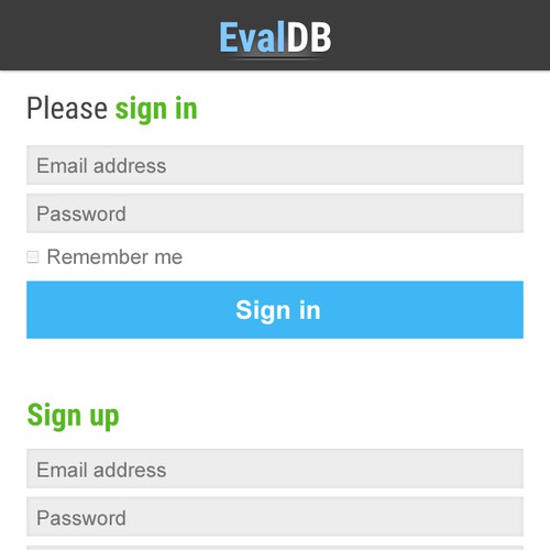 コンペ「Landing sign in/sign up page」のデザイン by schipさん 