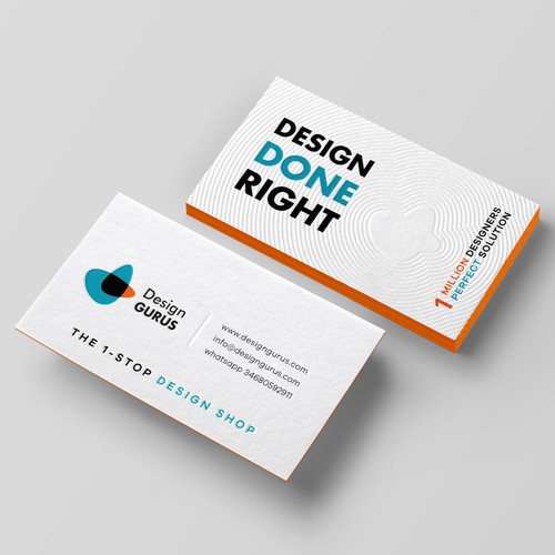 Business Card for DesignGurus.com Design réalisé par Birendra Chandra Das