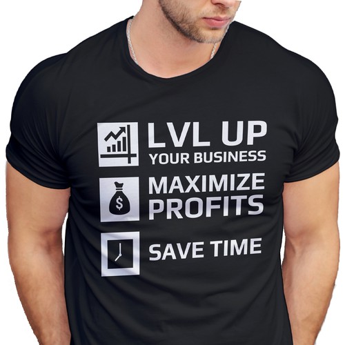 New Shirt Design for LVL Up Imaging Diseño de Easy_Design