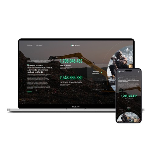 Earth in Focus: A Transformative  Web Experience Highlighting Waste, Pollution, and Sustainability Design by TLS_D™