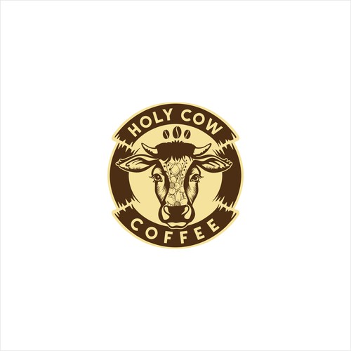 Design an Eye Catching Country Vibe Coffee Logo for "Holy Cow Coffee" Design by mahesabenar