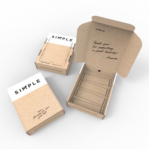 SIMPLE shipping box Design by znakovanj