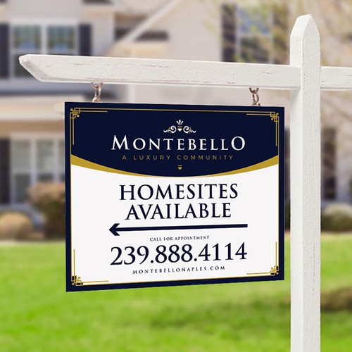 Upscale and Sophisticated New Homes for Sale - Signage Design by si_JambuL