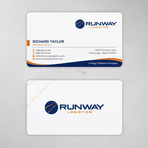 Design di Runway Logistics Business Card di chandrayaan.creative