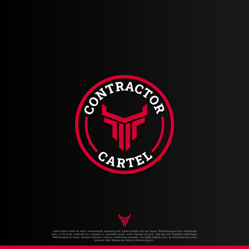 Diseño de Manly LOGO for the Contractor Cartel de Direwolf Design