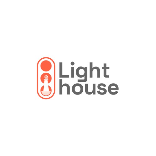 Designs | Design logo of a lighthouse spotlighting a traffic signal ...