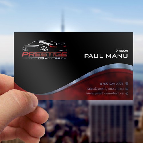 2017 fresh catchy dealership business card Diseño de DAISY DESIGN