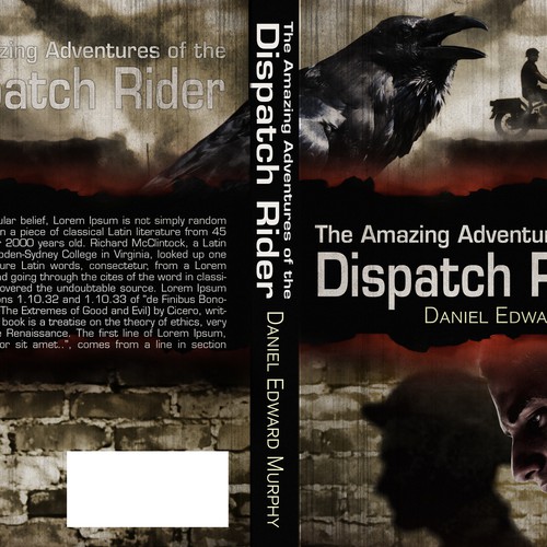 Design a book cover for The Amazing Adventures of the Dispatch Rider Design by Chameleonstudio74