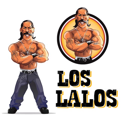 Argentinian Mexican gang boss retires to start a food gang -- needs fun cartoon logo!-ontwerp door micilijana