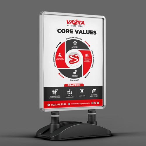 Company Values Poster / Graphic Design by Mahiofficial™