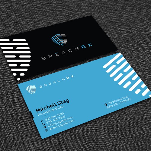 Professional B2B Card for Cyber Security Software Company Design by Design sp