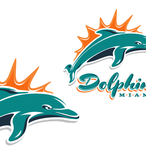 99designs community contest: Help the Miami Dolphins NFL team re-design its logo! Design réalisé par TimZilla