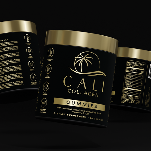 Cali Collagen Jar Label Design Contest (Luxury) Design by ilonaGi