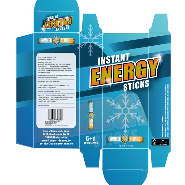 instant energy sticks