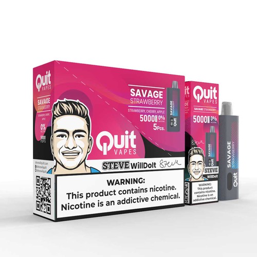 Quit Vape Package for disposable vape device Design by Kula Studio