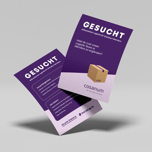 Job Flyer Cosanum Ontwerp door Ellegue