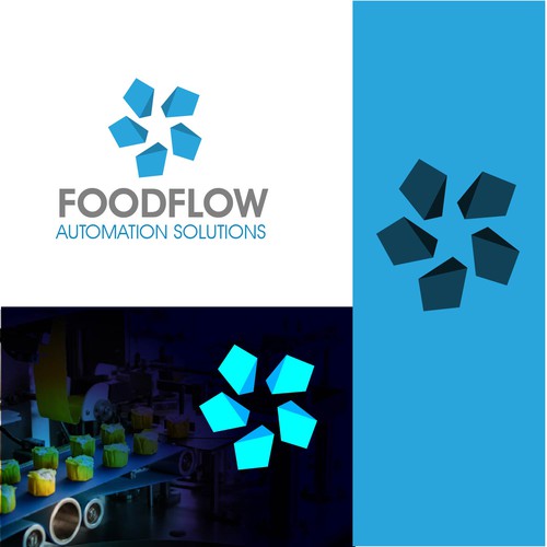 FoodFlow Automation Logo Design by growtechbiz