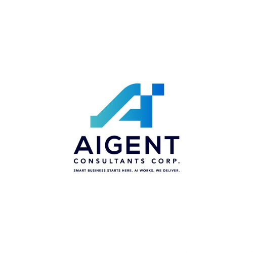 AI Agent Company: Appealing to small to medium sized businesses. Design by Izrin A.