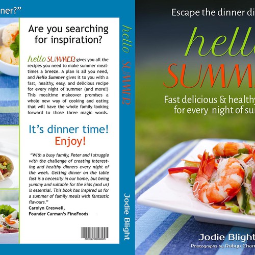 hello summer - design a revolutionary cookbook cover and see your design in every book shop Réalisé par galland21
