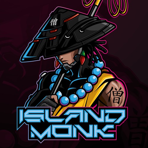 Animation Studio Logo- blend of Japanese, Jamaican and cyberpunk Design by Tito Piccolo