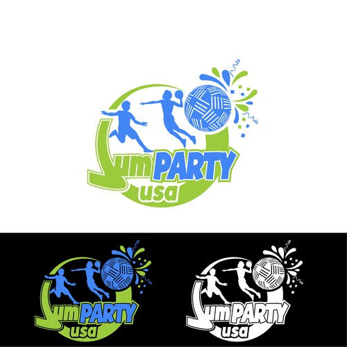 Creative & cool logo design for jumparty usa indoor trampoline