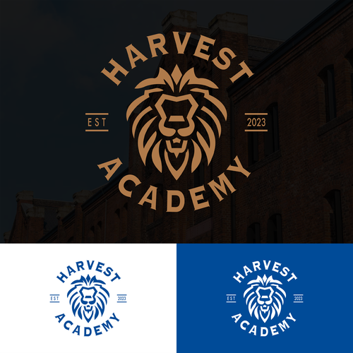 Harvest Academy Lions Mascot Design by dekxcii