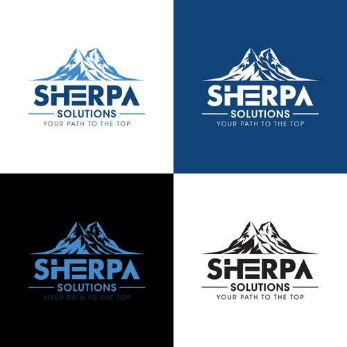 Create a powerful logo for Sherpa Solutions that will make people want to climb the career ladder Design by decorusads