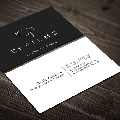 Business card for video production company Design by Rskylight