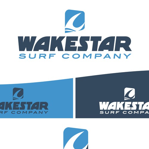 Create a graphic and font for Wakestar Surf Company's new logo! Design by NANOSstylz