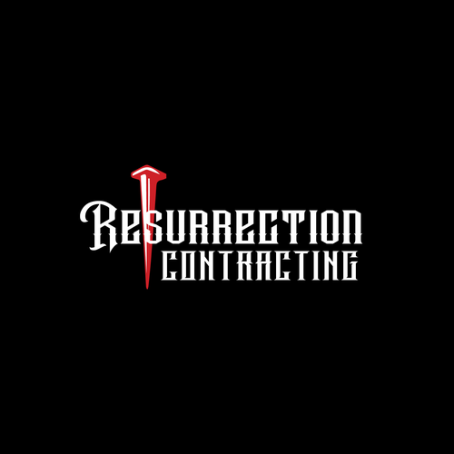 "Reborn To Build" construction company logo. Design by Michale Designs