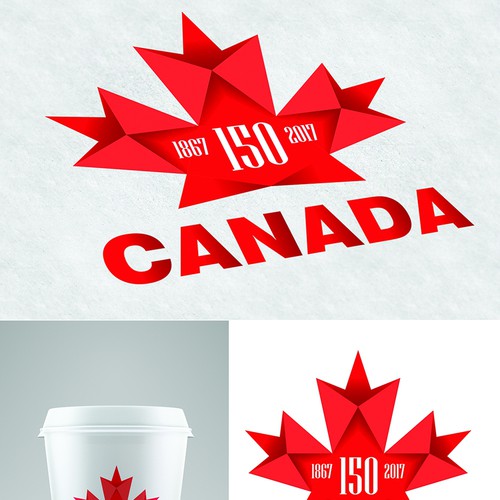 Community contest: Design Canada’s 150th birthday logo! Design by rakunat