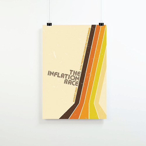 The Inflation Race | 70s + Typography + Classy! + Poster Design by Gaspra ✧