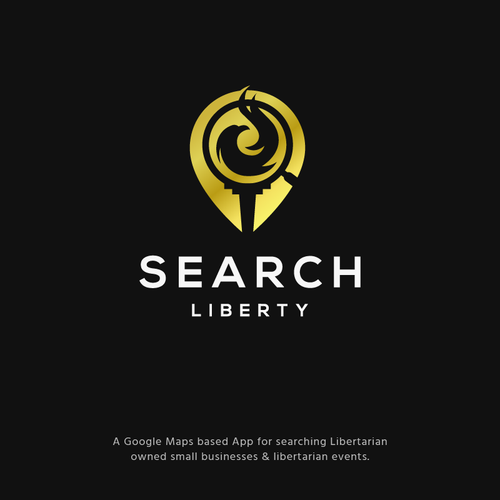 Sexy Techy Dark Modern Brand for Libertarians Design by jacondsign