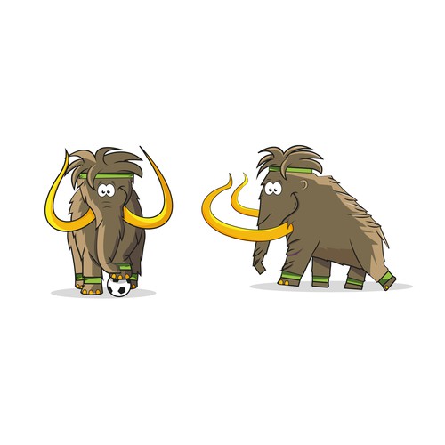 Mammoth Mascot (2D Illustrator with Depth to Pop) Design by annnko