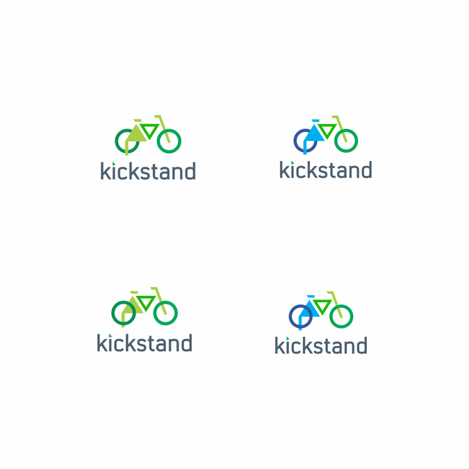 Kickstand logo and website for online education. Logo & hosted